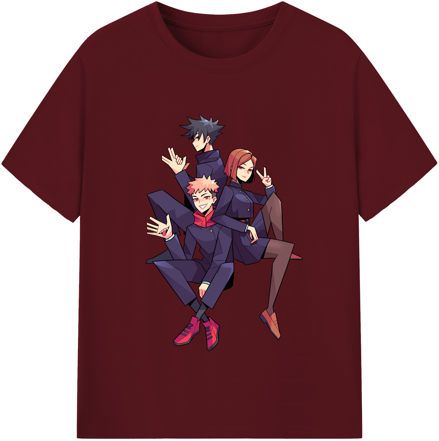 （画像用） 呪術廻戦 Jujutsu Kaisen 綿100％半袖Tシャツ（フロントプリント）